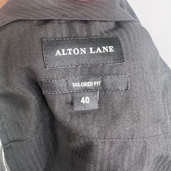 Alton Lane Tailored Fit Gray Checkered Dress Pant Trousers Size 40/26 - Picture 5 of 6